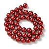 Eco-Friendly Dyed Glass Pearl Round Beads Strands HY-A002-10mm-RB038-2