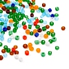 8000Pcs 10 Style 12/0 Frosted & Opaque Glass Seed Beads SEED-YW0001-46-5