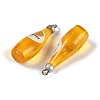 Transparent Resin Pendants RESI-D074-03C-2