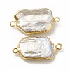 Baroque Natural Keshi Pearl Connector Charms PEAR-P004-11KCG-2