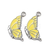 304 Stainless Steel with Enamel Charms STAS-L022-400P-03-1
