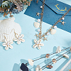 Handmade Reed Cane/Rattan Woven Dangle Earrings & Iron Rolo Chain Bracelets Jewelry Sets SJEW-WR0001-01-4