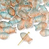 50Pcs Transparent Spray Painted Glass Beads GLAA-FS0002-06D-1