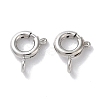 Rack Plating Brass Spring Ring Clasps KK-F090-22P-1