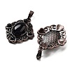 Natural Obsidian Rhombus Pendants G-K363-02R-20-2