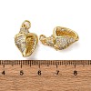 Brass Micro Pave Cubic Zirconia Pendants KK-A271-02C-G-3