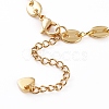 Brass Coffee Bean Chains Bracelet Makings AJEW-JB00879-3