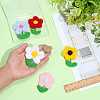 5Pcs 5 Colors Handmade Wool Felt Ornament DIY-PH0034-68-3