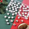 60Pcs 10 Styles Painted Natural Wood Round Beads WOOD-FS0002-46-7