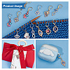 Evil Eye Theme Stitch Markers HJEW-AB00203-4