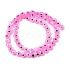 Handmade Evil Eye Lampwork Beads Strands LAMP-G164-10A-04-2