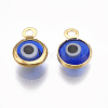 Handmade Lampwork Charms X-STAS-T041-01G-2