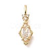 Brass Glass Pendants KK-U061-20G-M-2