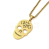 201 Stainless Steel Pendant Necklaces for Man NJEW-Q336-04A-G-1