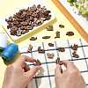 100Pcs 8 Styles 2-Hole Wood Buttons BUTT-FS0001-01A-4