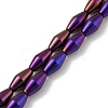 Electroplated Synthetic Non-magnetic Hematite Beads Strands G-Z032-B02-02A-1