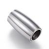 Tarnish Resistant 304 Stainless Steel Magnetic Clasps with Glue-in Ends STAS-D159-23-1