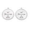 Brass Micro Pave Clear Cubic Zirconia Pendants KK-S356-693-1