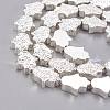 Grade AA Electroplated Non-magnetic Synthetic Hematite Beads Strands G-G780-01-3