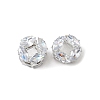 Brass Micro Pave Cubic Zirconia Beads KK-S336-12S-A-1