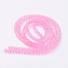 1 Strand Transparent Crackle Glass Round Beads Strands X-CCG-Q001-4mm-02-2