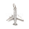 Rack Plating Brass Micro Pave Cubic Zirconia Charms KK-K270-39P-1