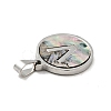 304 Stainless Steel with Paua Shell Pendants STAS-G268-02V-P-3