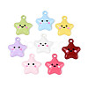 Spray Painted Alloy Pendants PALLOY-N181-29-1