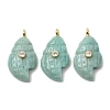 Natural Mixed Stone Carved Pendants G-H357-05G-2