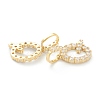 Brass Micro Pave Clear Cubic Zirconia Pendants ZIRC-J039-18G-Q-2