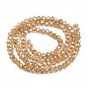 Electroplate Glass Beads Strands EGLA-A034-T8mm-B23-2