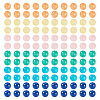 96Pcs 6 Colors Natural Mashan Jade Round Beads G-TA0002-36-1