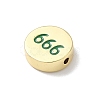 Brass Enamel Beads KK-L239-064G-02-2