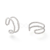 Brass Cuff Earrings EJEW-I249-18P-2