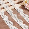 2 Yards Shell Shaped Cotton Hollow Flower Lace Trim OCOR-LP0001-12-3