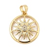 Brass Micro Pave Cubic Zirconia Pendants LS-KK-Z111-01G-1
