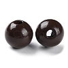 Spray Painted Natural Wood Beads WOOD-R272-02C-3
