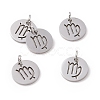 Non-Tarnish 304 Stainless Steel Charms STAS-Q201-T445-6S-1