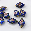 Handmade Cloisonne Beads X-CLB082Y-6-2
