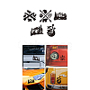 Plastic Reflective Vinyl Car Stickers STIC-WH0036-002-8