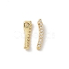 Brass Micro Pave Clear Cubic Zirconia Charms CU-CBA9FFD-01G-B-1