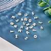 6Pcs 925 Sterling Silver Hollow Initial Beads STER-TA0001-53F-9