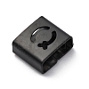 Ion Plating(IP) 304 Stainless Steel Square Slide Charms STAS-L132-06Q-B-2