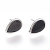 Brass Stud Earring Findings LS-KK-P153-21P-01-NF-1