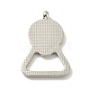 Alloy Pendant Cabochons Settings FIND-I018-01P-2