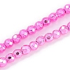 Baking Paint Electroplated Synthetic Non-magnetic Hematite Beads Strands G-H072-A01-01G-1