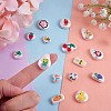 32Pcs 16 Style 3D Printed ABS Plastic Imitation Pearl Beads KY-SZ0001-42-3
