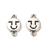 Tibetan Style Alloy Connector Charms FIND-C043-028AS-1