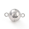 Anti-Tarnish Rhodium Plated 925 Sterling Silver Magnetic Clasps LS-STER-A001-02A-P-1