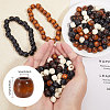 Globleland 400Pcs 4 Colors Wood European Beads WOOD-GL0001-15-2